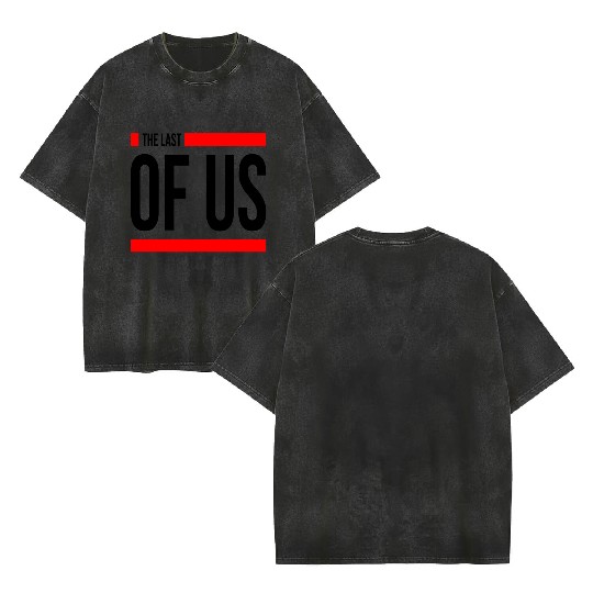 THE LAST OF US Double Sided Mineral Wash T Shirts