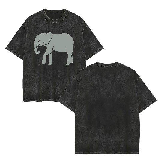 Elephant Double Sided Mineral Wash T Shirts