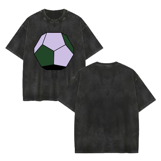 platonic solid Double Sided Mineral Wash T Shirts