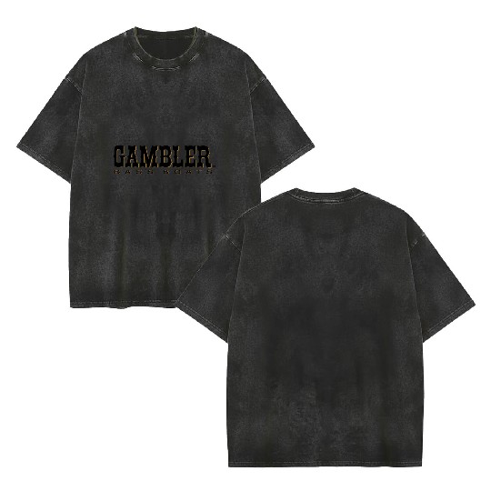 Gambler Bass Boats Double Sided Mineral Wash T Shirts Microfiber Performa