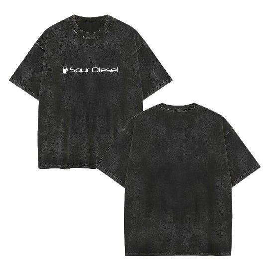 Sour Diesel Strain 420 Cannabis Og Kush tattoo T S Double Sided Mineral Wash T Shirts