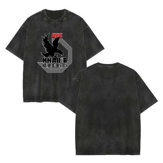 Khabib Nurmagomedov - The Eagle Double Sided Mineral Wash T Shirts