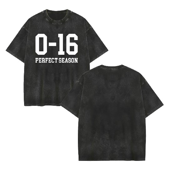 Detroit Lions 0 16 Perfect Season Double Sided Mineral Wash T Shirts