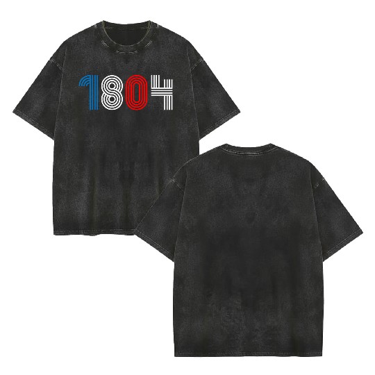 1804 Haiti Independence Double Sided Mineral Wash T Shirts