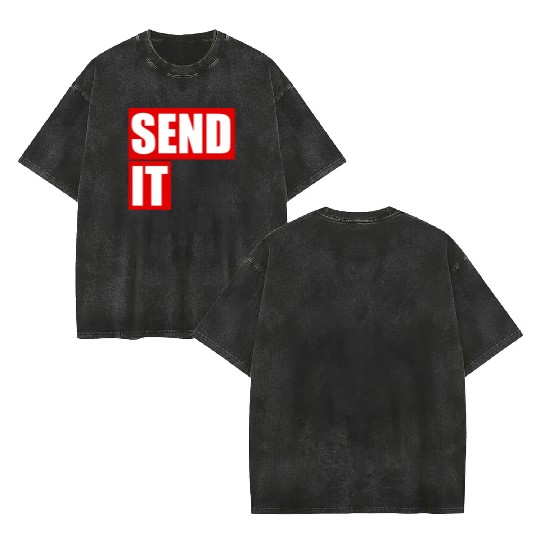 Send it Double Sided Mineral Wash T Shirts