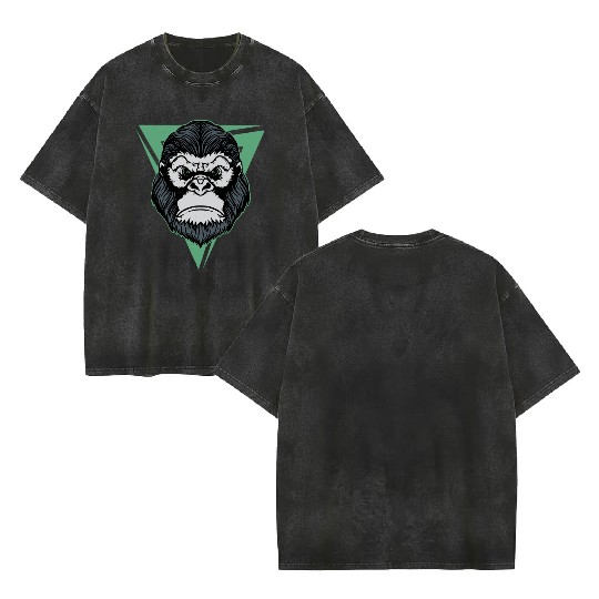 Gorilla Tattoo Art Double Sided Mineral Wash T Shirts