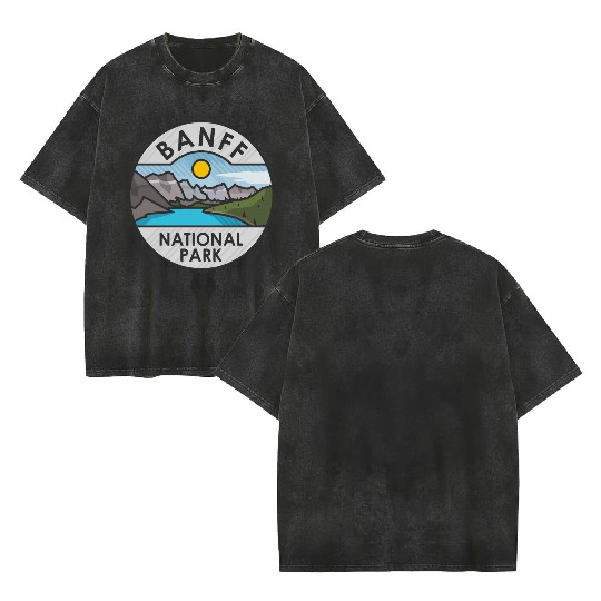 Banff National Park Double Sided Mineral Wash T Shirts