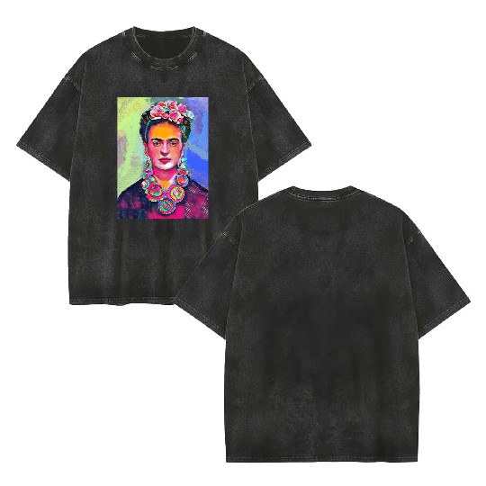 Frida Kahlo Double Sided Mineral Wash T Shirts