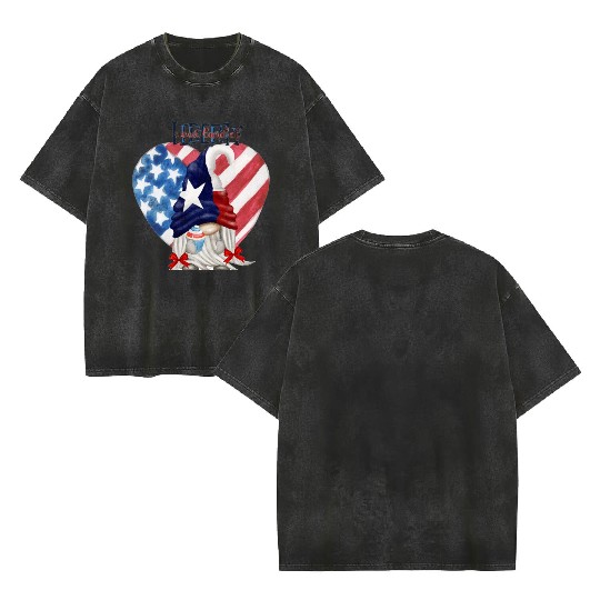 Sweet Land Of Liberty Double Sided Mineral Wash T Shirts
