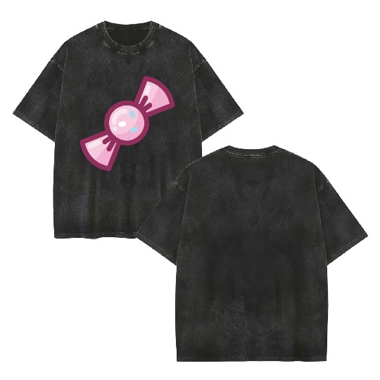 Cute Pink Sprinkled Candy Double Sided Mineral Wash T Shirts