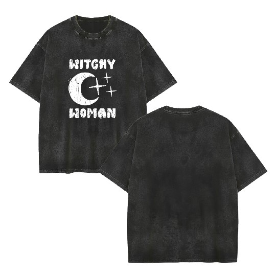Witchy Woman - witchy Double Sided Mineral Wash T Shirts