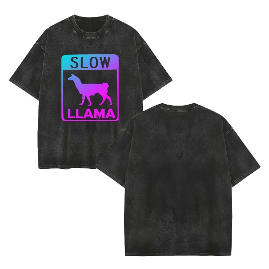 Phish Slow Llama Double Sided Mineral Wash T Shirts