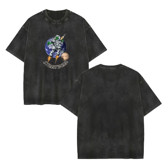 Streetwear Double Sided Mineral Wash T Shirts