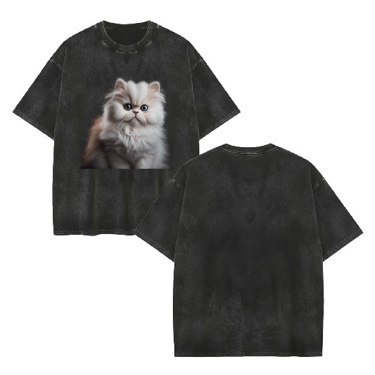 Persian Cat - A Sweet Gift Idea For All Cat Double Sided Mineral Wash T Shirts