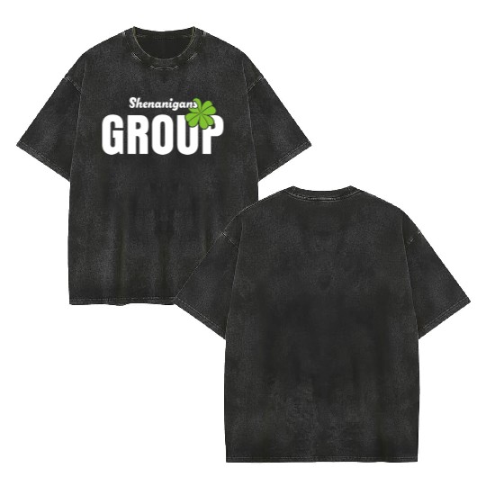 Shenanigans Group Double Sided Mineral Wash T Shirts