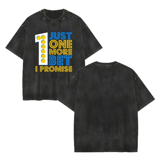 Horse Racing Horse Betting Double Sided Mineral Wash T Shirts