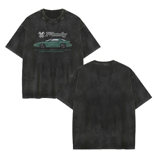 F body Dark Green Double Sided Mineral Wash T Shirts