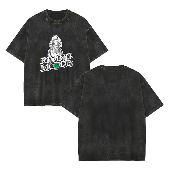 Horse Riding Endurance Riding Double Sided Mineral Wash T Shirts
