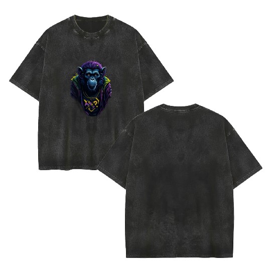 monkey Double Sided Mineral Wash T Shirts