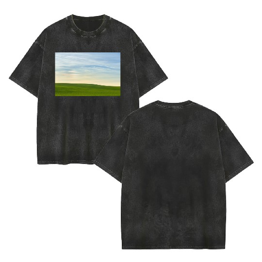 Peaceful Serenity In Nature Double Sided Mineral Wash T Shirts