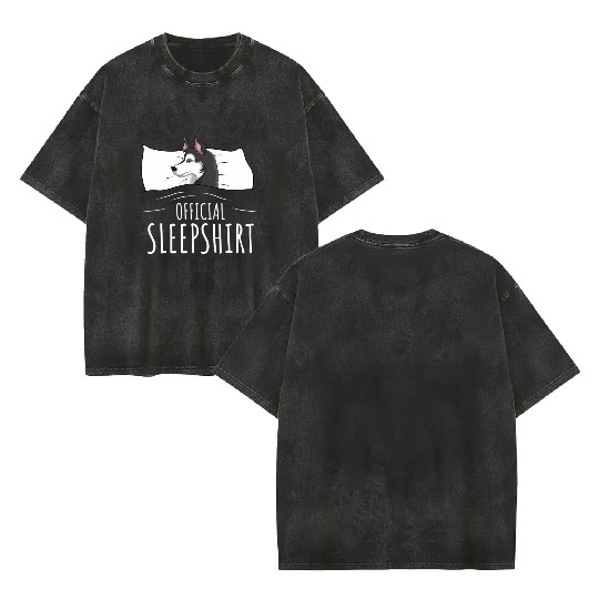 Huy Dog Official Sleep Double Sided Mineral Wash T Shirts
