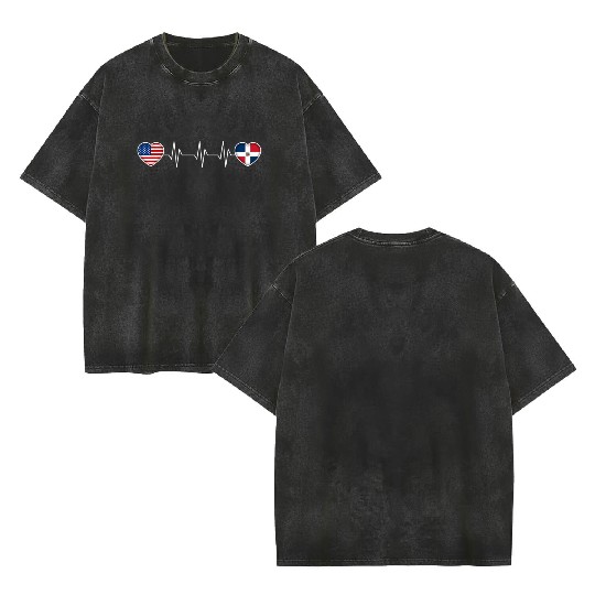Dominican Republic Double Sided Mineral Wash T Shirts