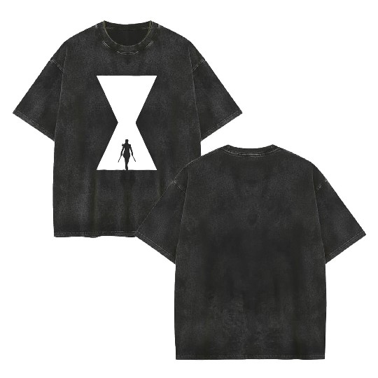 The Black Widow Double Sided Mineral Wash T Shirts