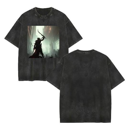 Lone Angel Double Sided Mineral Wash T Shirts