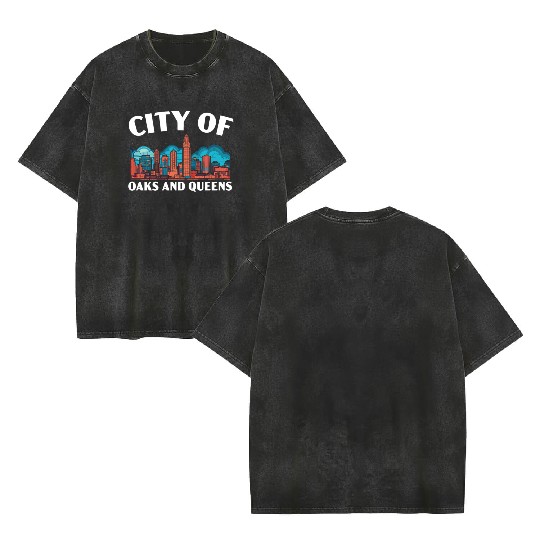 Charlotte North Carolina USA America United States Double Sided Mineral Wash T Shirts