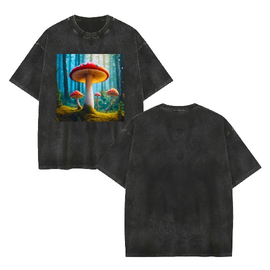 Mellow Mushroom Double Sided Mineral Wash T Shirts