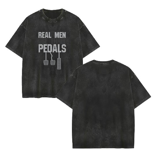 Car Guy Hub Real Use Three Pedals Double Sided Mineral Wash T Shirts