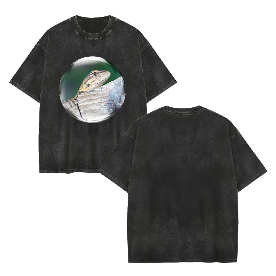 Life in a Bubble Collection - Leaping Lizards! Double Sided Mineral Wash T Shirts