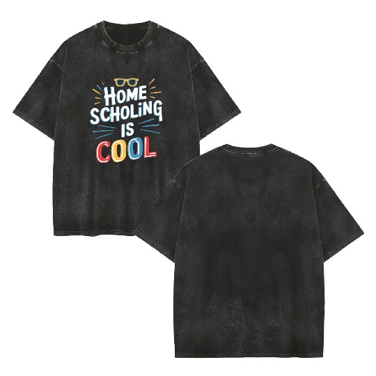 Embrace The Homeschool Journey With Your Double Sided Mineral Wash T Shirts