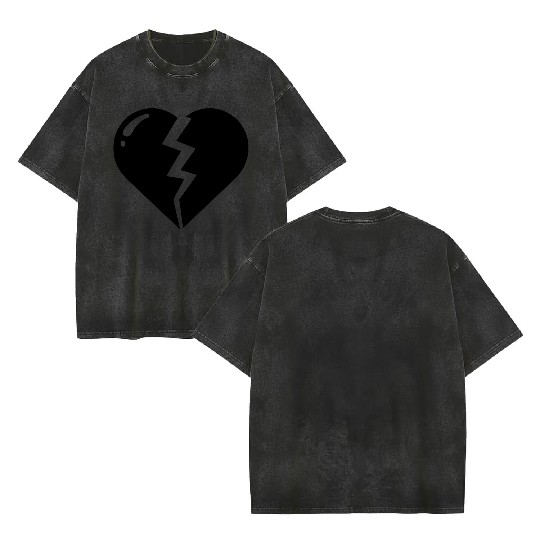 Heart broken hearts vector path16 Double Sided Mineral Wash T Shirts