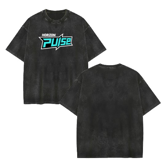 Horizon Pulse Radio Double Sided Mineral Wash T Shirts