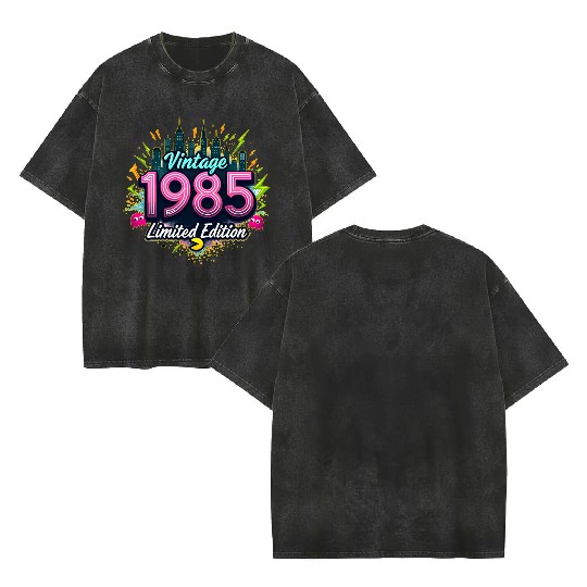 vintage 1985 limited edition Double Sided Mineral Wash T Shirts