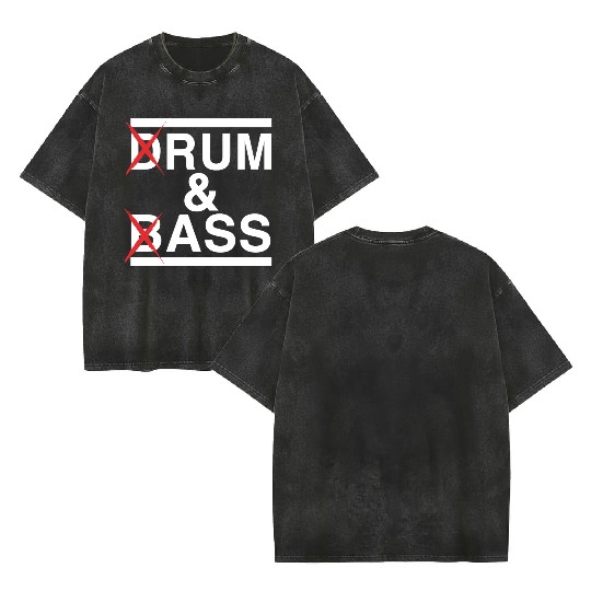 Drum And Bass Double Sided Mineral Wash T Shirts