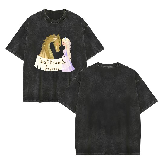 Twilight & Sparkles - Unlikely Besties Double Sided Mineral Wash T Shirts