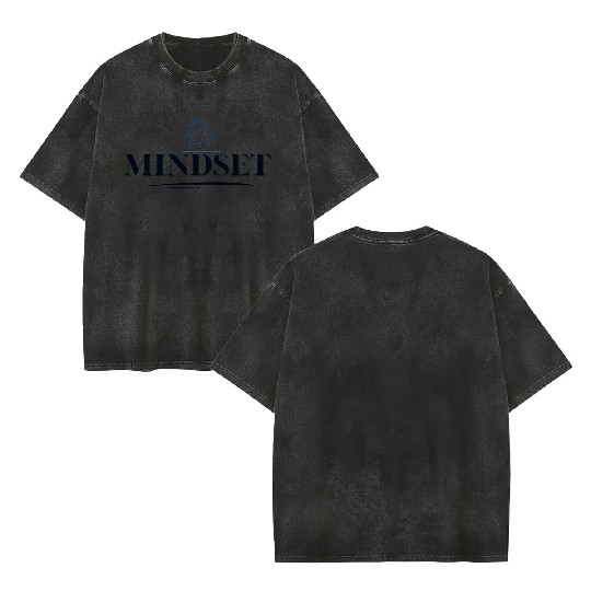 Mindset - peace, love, self Double Sided Mineral Wash T Shirts