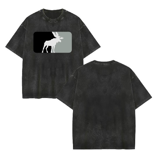 US-ES - Alce - Moose Double Sided Mineral Wash T Shirts
