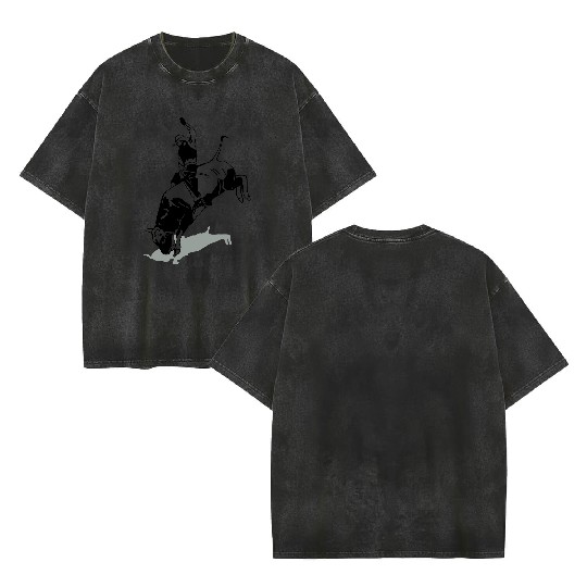 Western Rodeo - Bullrider Double Sided Mineral Wash T Shirts
