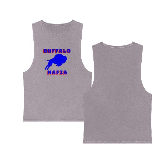 Bills Mafia Makes A Great For Buffalo Sports Fan Double Sided Mineral Wash Tank Tops