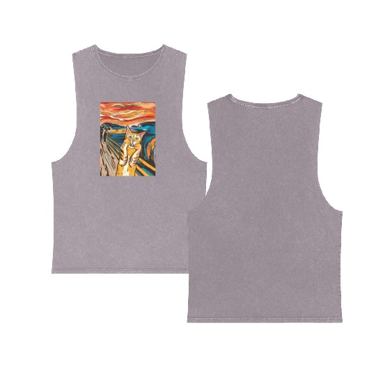 The scream of the cat Double Sided Mineral Wash Tank Tops
