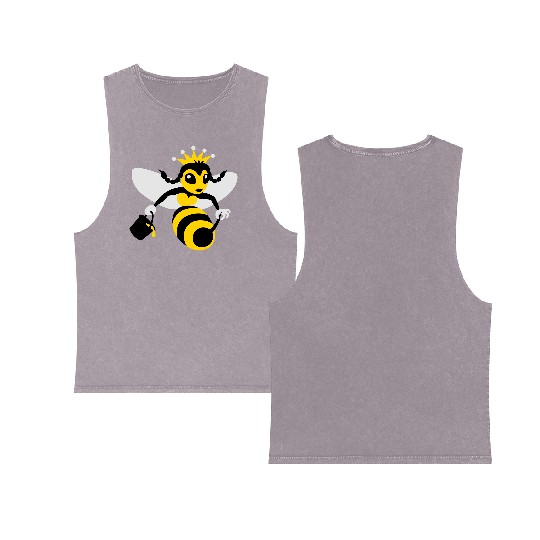 Queen Bee Double Sided Mineral Wash Tank Tops