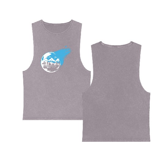 Final Fantasy 7 Inspired Double Sided Mineral Wash Tank Tops