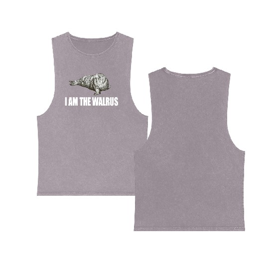 I Am The Walrus Double Sided Mineral Wash Tank Tops