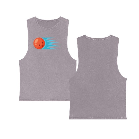 bowling ball Double Sided Mineral Wash Tank Tops