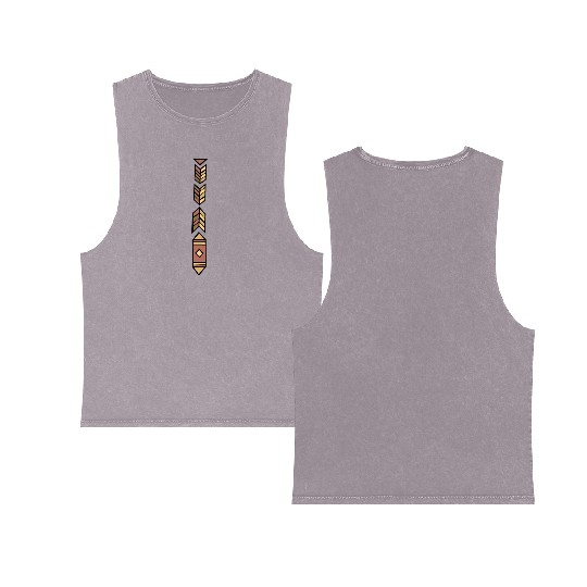 Native American Symbol Double Sided Mineral Wash Tank Tops