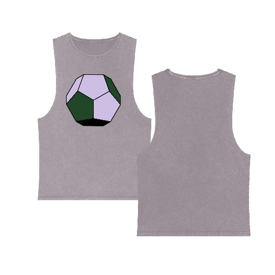 platonic solid Double Sided Mineral Wash Tank Tops