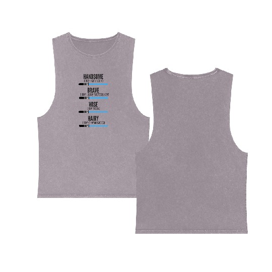 Handsome like Han Solo Double Sided Mineral Wash Tank Tops